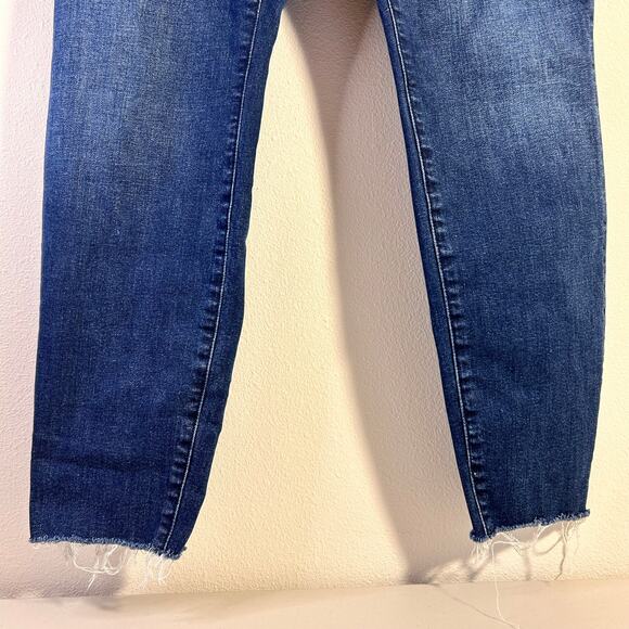 Good American Women's Frayed Raw Hem Good Legs Skinny Jeans Size 16 - Picture 5 of 16